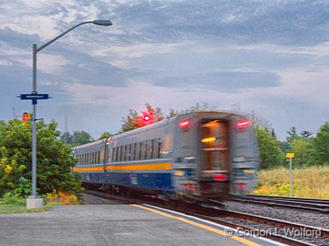 Westbound_26827.jpg - VIA Rail train photographed at Smiths Falls, Ontario, Canada.